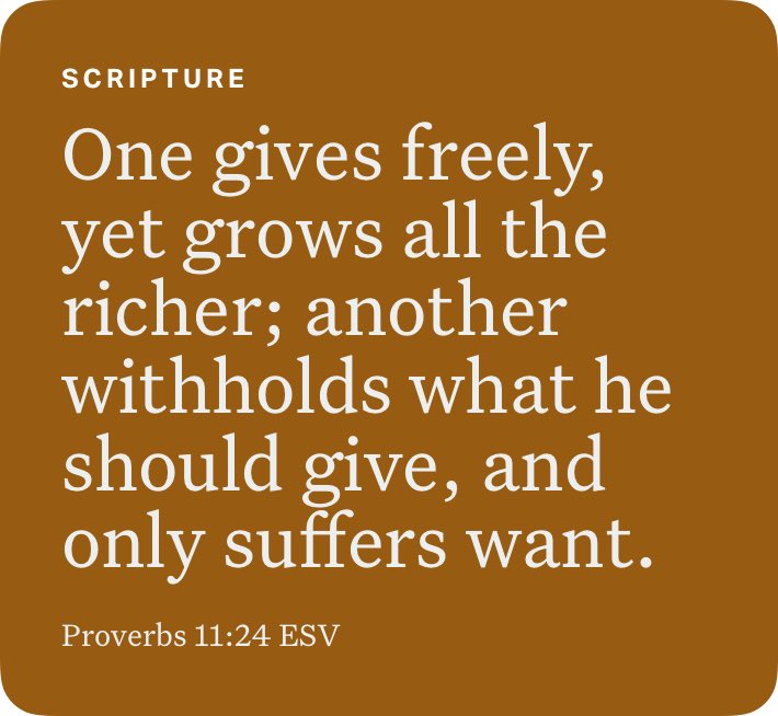 RyanWinkelmann's tweet image. Proverbs 11:24 ESV bible.com/bible/59/pro.1…