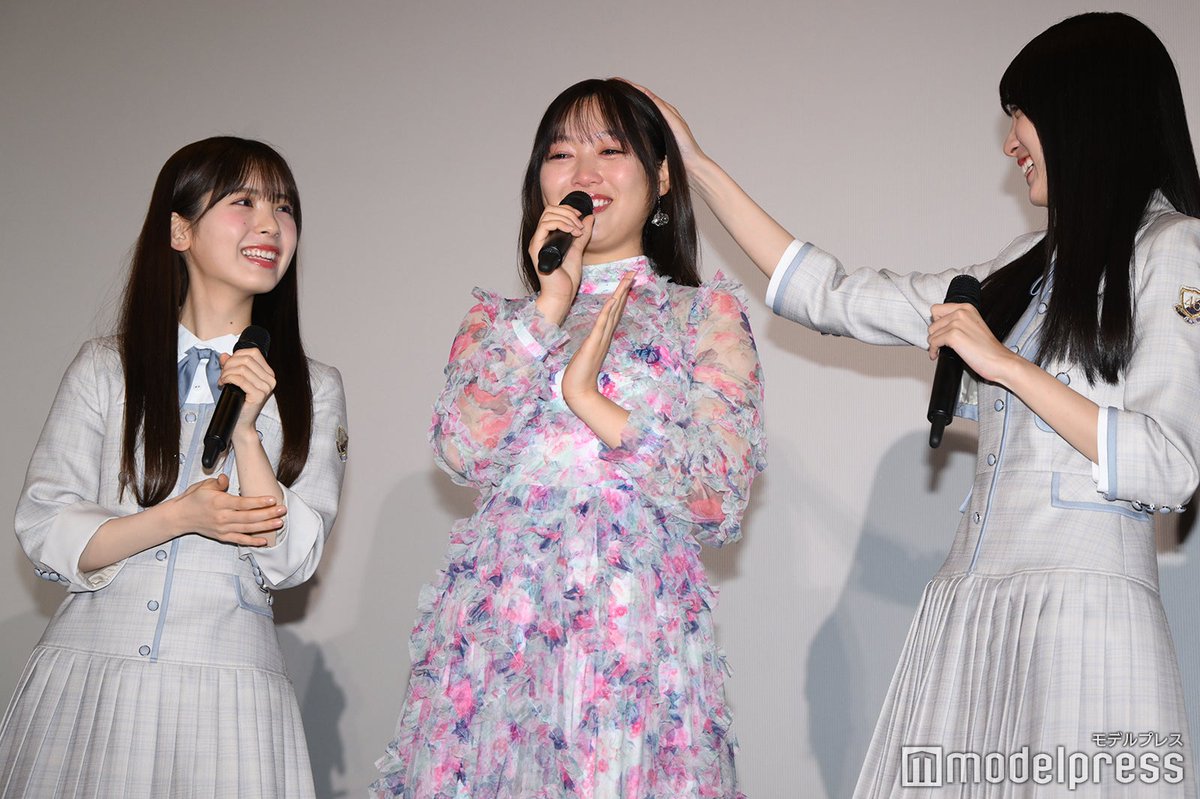 modelpress's tweet photo. 元乃木坂46北川悠理、卒業後初公の場で涙
4期生と登場で思い溢れる💭

🔻写真・記事詳細はこちら
https://t.co/whaxdf7PyG

#乃木坂46 #しあわせなんてなければいいのに #4期生 #4期生映画 #北川悠 @nogizaka46 https://t.co/rw51KJClE3