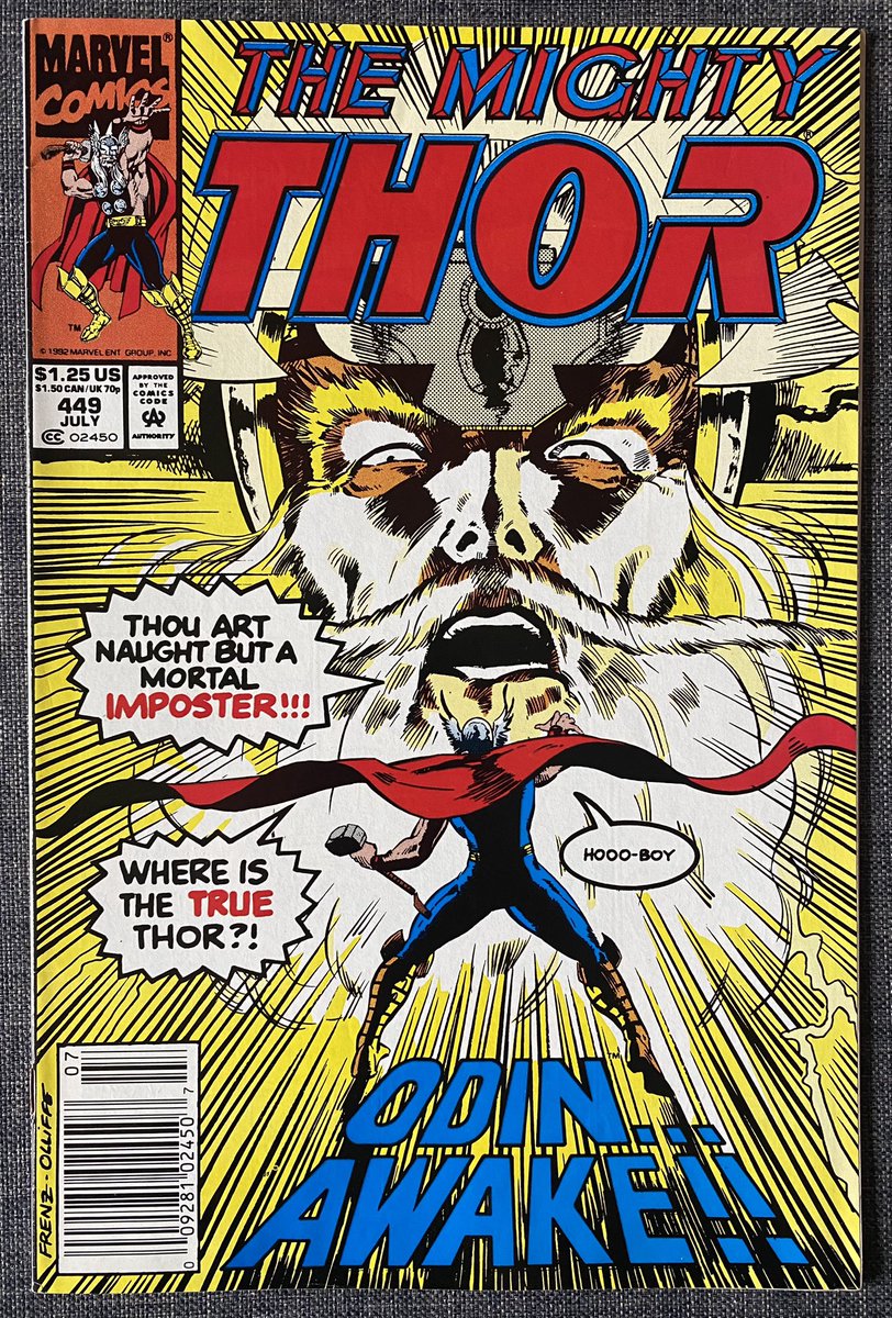 New back issue read! Thor issue by Ron Frenz, Tom DeFalco, Pat Olliffe & Al Milgrom #Thor