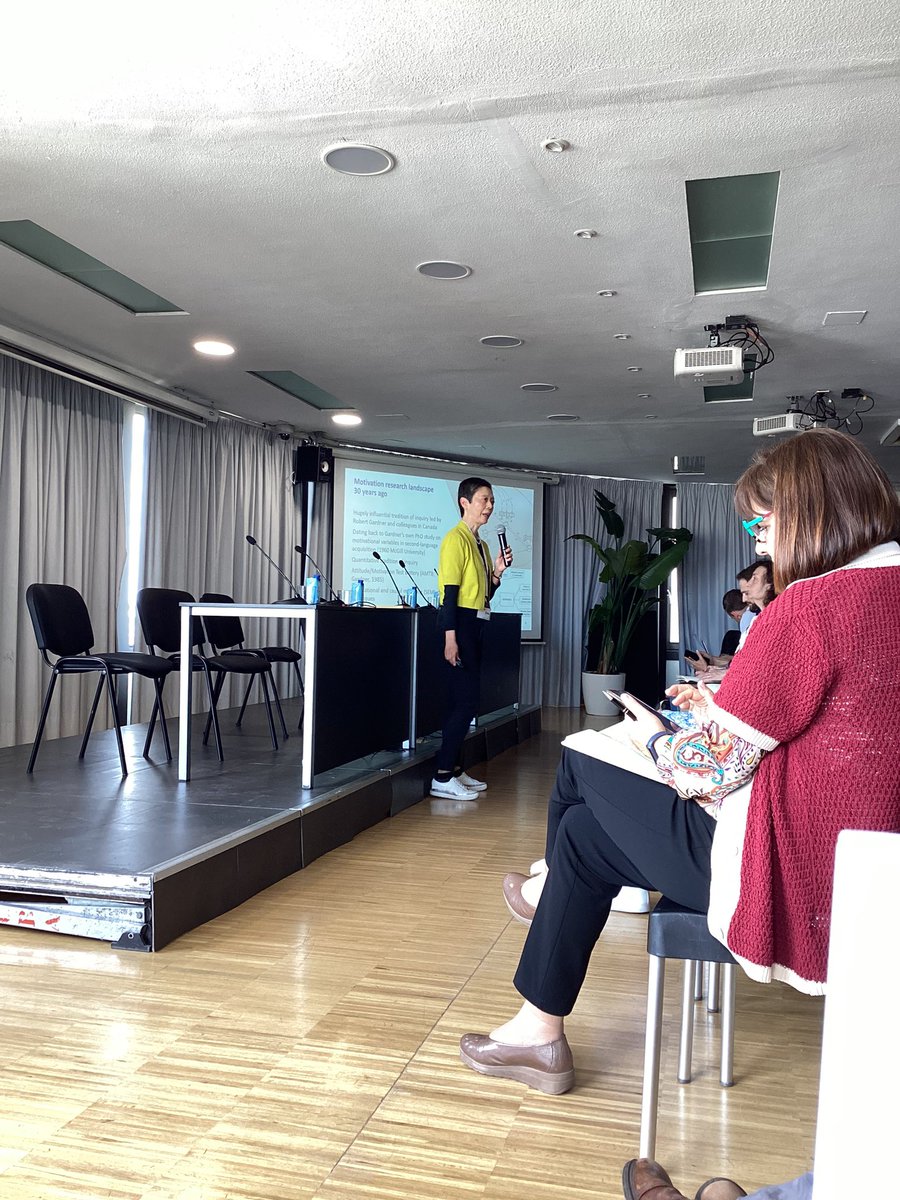 MNiShluain's tweet image. Fantastic first day @IAPLL1 2024 with celebrations of Rebecca Oxford’s work &amp;amp; discussions of language learning strategies, narrative inquiry &amp;amp; methodological advancement in L2 motivation.

An honour to have shared initial findings of my own research in poster form.

#PLL5 #IAPLL