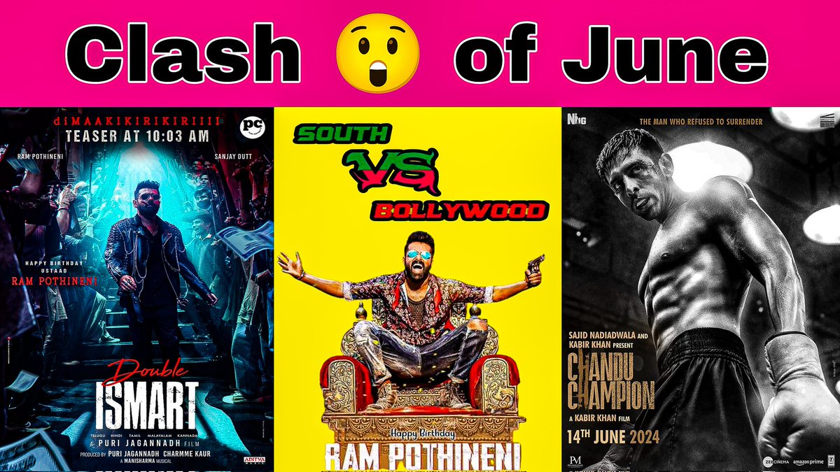 youtu.be/oTh6_dh6z9M?si…
#june #clash #movie #doubleismart #chanduchampion 
#kabirkhan #purijagannath #ShowtimeMyThursDate #Origin @X @Movies