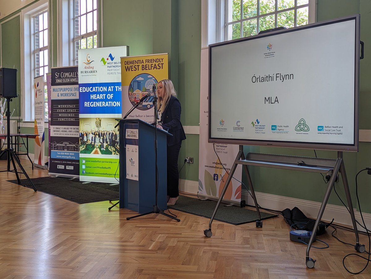 👏 A huge thanks to @OrlaithiF_MLA for speaking so passionately and powerfully about the importance of how the Resilient West Belfast App will be an important asset for our community in tackling the mental health crisis, addiction crisis and health inequalities which exist