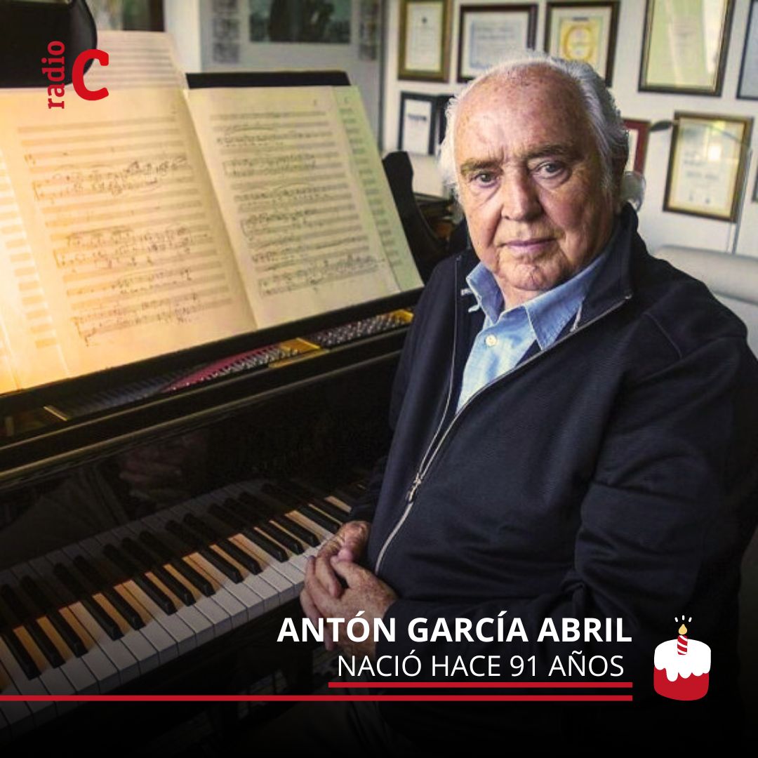 📜El 19 de mayo de 1933 nacía Antón García Abril, uno de los compositores más relevantes del siglo XX en España, autor de bandas sonoras tan reconocidas como 'El hombre y la tierra' de Félix Rodríguez de la Fuente o la serie 'Curro Jiménez'. 🔊rtve.es/play/radio/col…