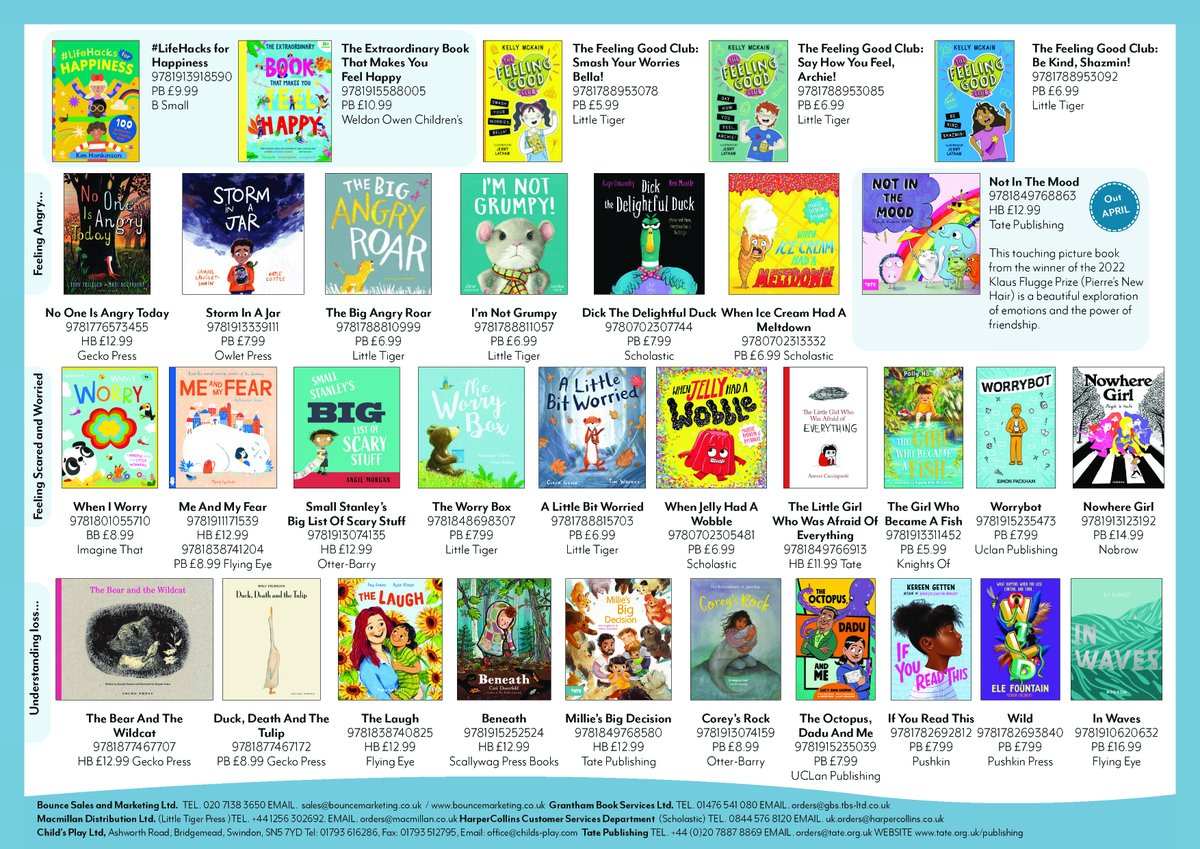 It is #MentalHealthAwarenessWeek and here are some lovely books that can help with chatting to young people about feelings. 
We can email this flyer to you if you need more info. 
#ChooseBookshops