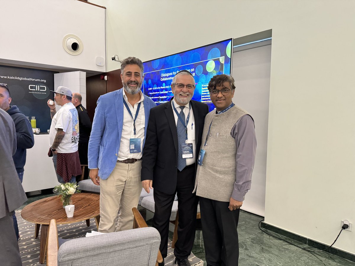 Effective peacemakers use friendships to build trust, promote dialogue, and create environments in which diverse viewpoints can coexist peacefully.
It was nice to see <a href="/StephenCaravan/">Stephen Shashoua</a> and Rabbi Ruben Suiza after a long time. Thank you, <a href="/KAICIID/">KAICIID</a> Global Dialogue Forum.