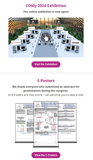 ⭐ The 10th COMy Congress⭐️ Online exhibition is now open👇 comylive.cme-congresses.com/exhibition/ We thank everyone who submitted an abstract All E-Posters are now online👇 comylive.cme-congresses.com/poster-list/ See you soon in Paris or online👇 bit.ly/3ZSb31v @Mohty_EBMT @nagler_EBMT @mvmateos