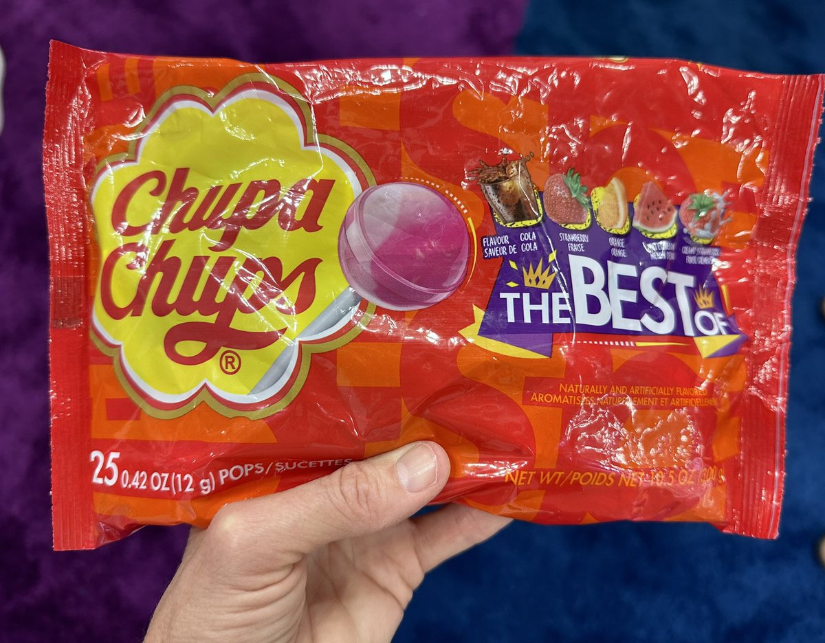 The persistence of candy memory. Shout out to Chupa Chups, the only candy with packaging designed by a famous artist. LMK if you can guess who it is 👇
