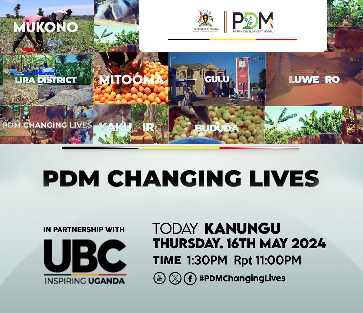 Today: 𝐏𝐃𝐌 𝐂𝐡𝐚𝐧𝐠𝐢𝐧𝐠 𝐋𝐢𝐯𝐞𝐬

 Catch stories of progress and empowerment as communities flourish with the support they've received from the Parish Development Model.    
#UBCUpdates | #PDMChangingLives