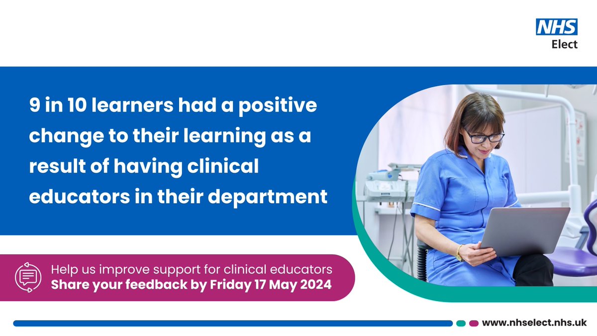 Investing in #ClinicalEducators has a range of benefits. According to research across 54 sites, learners experienced positive changes and 92.5% said they would prefer to go to a trust with Clinical Educators. bit.ly/Practical-skil…