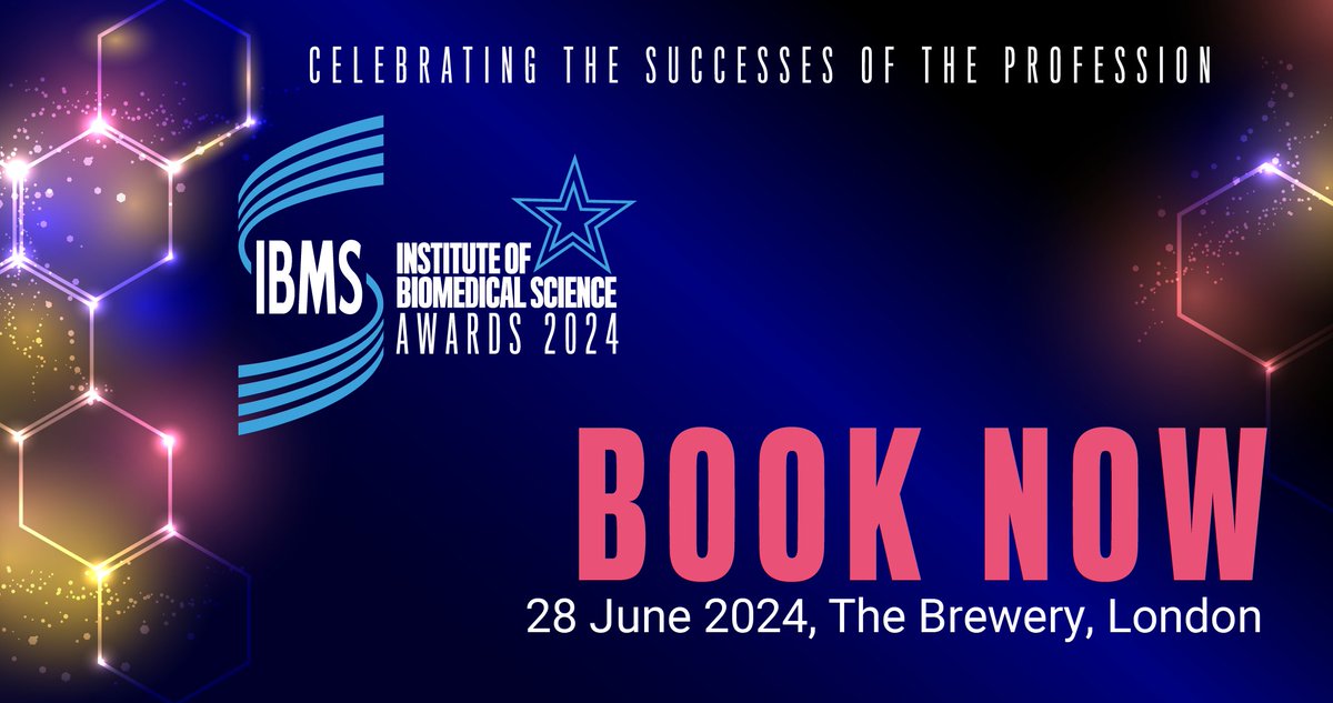 The IBMS Awards are fast approaching. Join us on 28th June to celebrate excellence in biomedical science. Book your tickets now 🎟️ 👉 ibmsawards.org/awards-lunch/