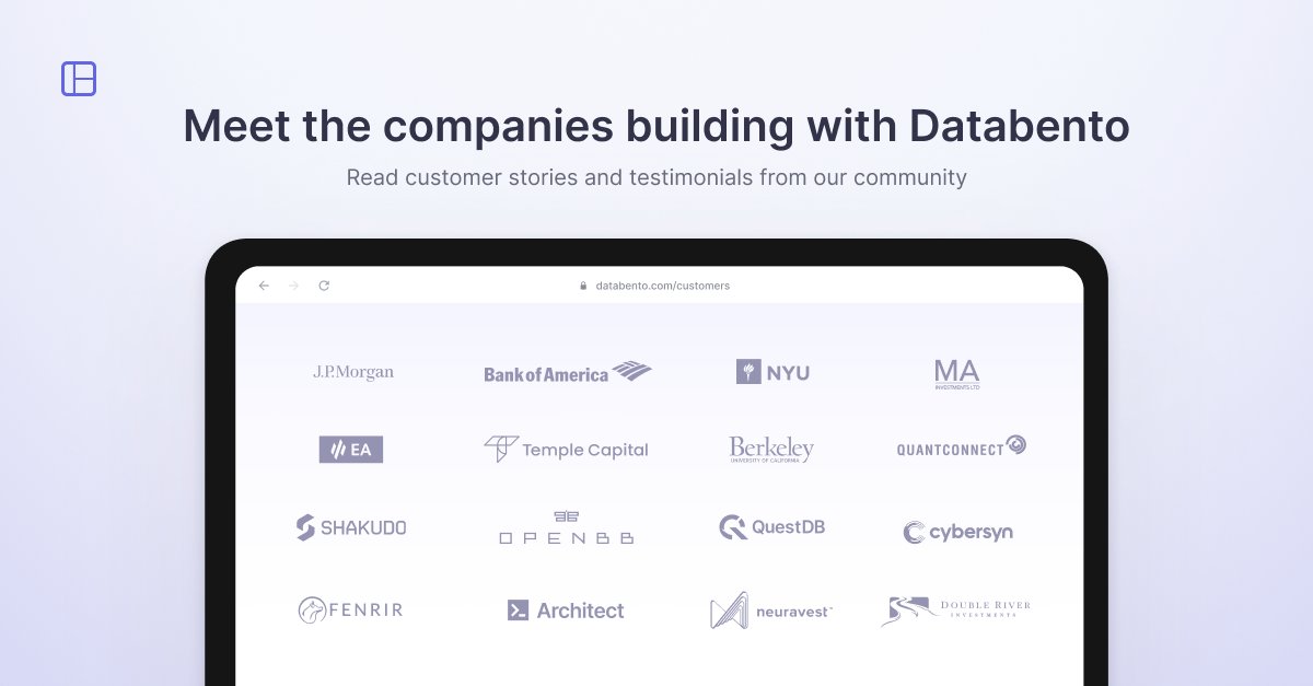 From startups to investment firms with billions in AUM, thousands of users trust our market data APIs. Explore some of our customers' use cases, challenges, and the solutions they found with @DatabentoHQ: to.dbn.to/3ymw8Yu

#customerstories #testimonials #fintech