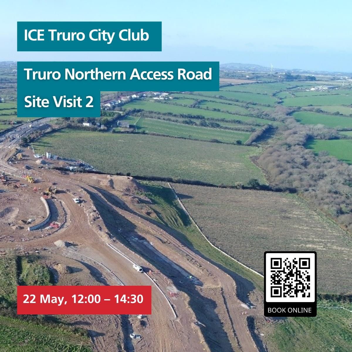 🏗️ There's another chance to get out and about in #Cornwall for a fantastic site visit. Grab your PPE for a guided tour of the ongoing #civilengineering works near #Truro to build a new 4km new section of #highway & associated features. buff.ly/3QJXxde