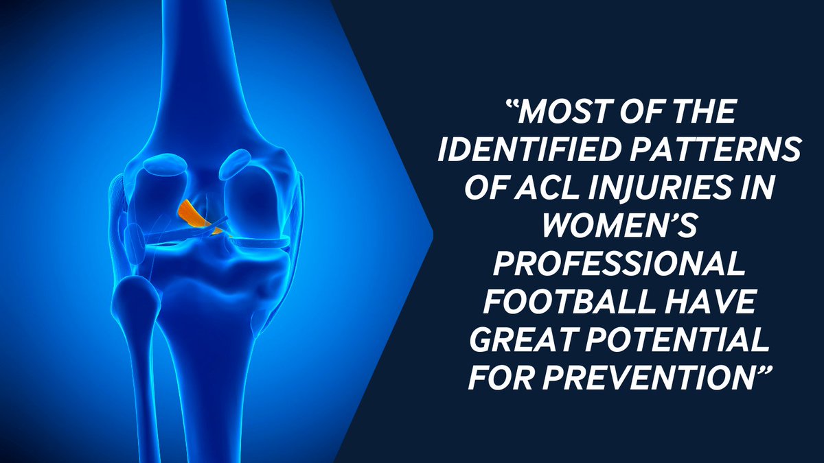 🚨 #NEW Original Research 4 distinct patterns of ACL injury in women’s professional football identified via video analysis 🏃‍♀️⚽️ How can this affect practice.. 👉 Inform risk-reduction strategies 👉 Inform preventative exercises #OpenAccess ➡️ bit.ly/44yhSbh