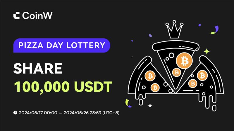 Celebrate Bitcoin Pizza Day with #CoinW! 🍕 #pizzaday Join us from May 16-26 for a chance to share 100,000 USDT in our lottery! Complete tasks for up to 8 daily entries and win big. 👉 Event Page: coinw.com/staticPage/en_… Learn more: coinw.zendesk.com/hc/en-us/artic…