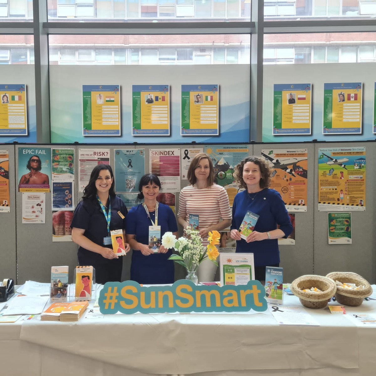 It was great to have the Mater Hospital Staff running their #SunSmart awareness information stand yesterday along side the Irish Skin Foundation and our Mater Hospital Daffodil Centre staff!