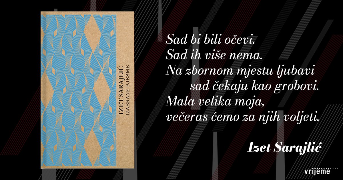 S trideset knjiga poezije, objavljenih širom Evrope, Izet Sarajlić drži neprikosnoven rekord najprevođenijeg bosanskohercegovačkog pjesnika. Odabir Sarajlićevih pjesama za ovu zbirku sačinio je Abdulah Sidran. Naruči - ikvrijeme.ba/proizvod/odabr…