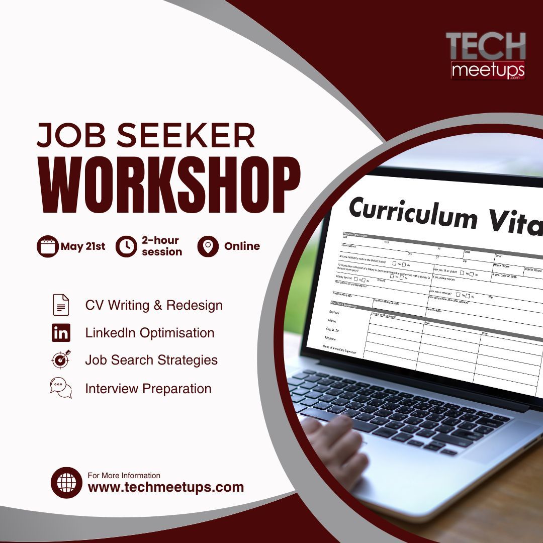Join our FREE Job Seeker Workshop this May 21st. Learn from top career experts how to craft resumes that capture attention and execute interviews that leave a lasting impression.

🎟️ Grab your spot now: shorturl.at/ejCMP 

#CareerDevelopment #JobSearchTips #FreeWorkshop