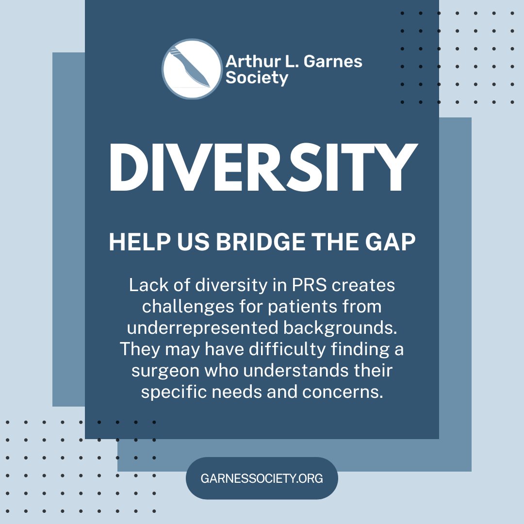 Lack of diversity in PRS creates challenges for patients from underrepresented backgrounds. They may have difficulty finding a surgeon who understands their specific needs and concerns. Support our mission. ow.ly/zKIR50POLFG