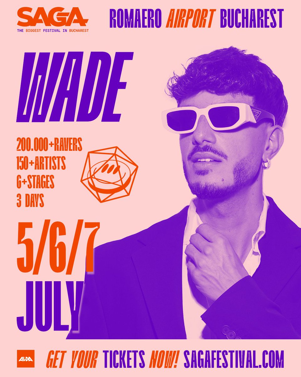 Wade is coming to SAGA Festival with some bombs and good vibes! Let's give him a warm welcome! Day tickets are available now at sagafestival.com #WeAreSAGA