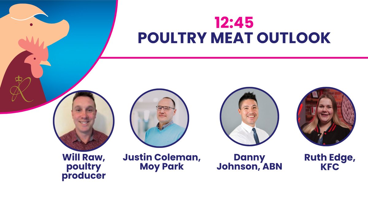 Head to the Poultry Theatre at 12:45 to hear from industry experts for the Poultry Meat Outlook - Expert Insight for the Year Ahead. #PigandPoultryFair