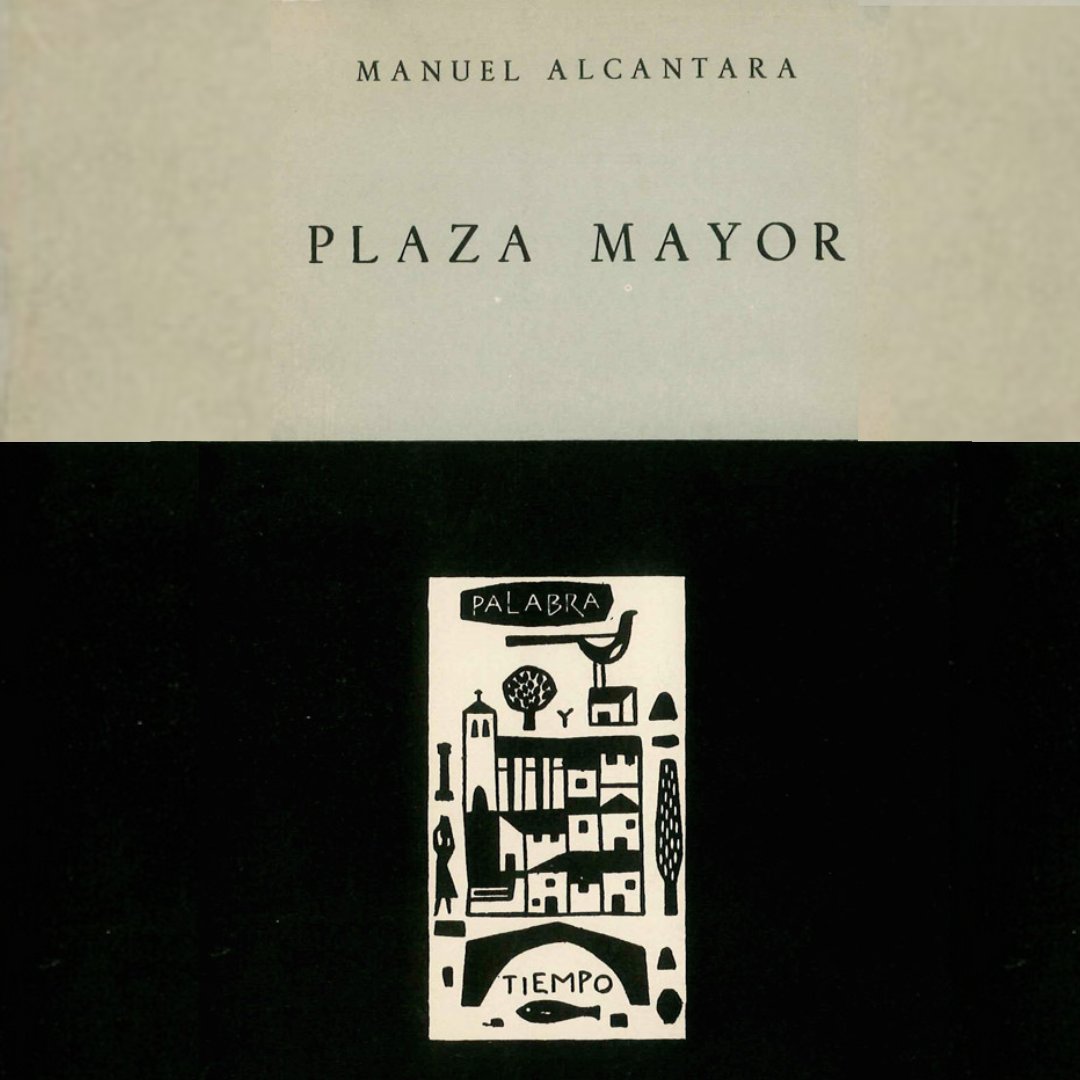 Manuel Alcántara inició su trayectoria poética a los 23 años. En 1961 publica 'Plaza mayor', con el que obtuvo el accésit del Premio Nacional de Literatura.✍️ Lee aquí poemas como 'Vuelta a la mar de Málaga' o 'Sin salir de casa', entre otros👇 manuelalcantara.org/plaza-mayor/