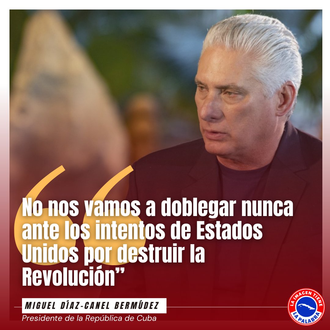 🇨🇺| #YoSigoAMiPresidente : “Cuba no se ha quedado cruzada de brazos nunca y nosotros hemos desarrollado una capacidad de resistencia” #UnidosXCuba