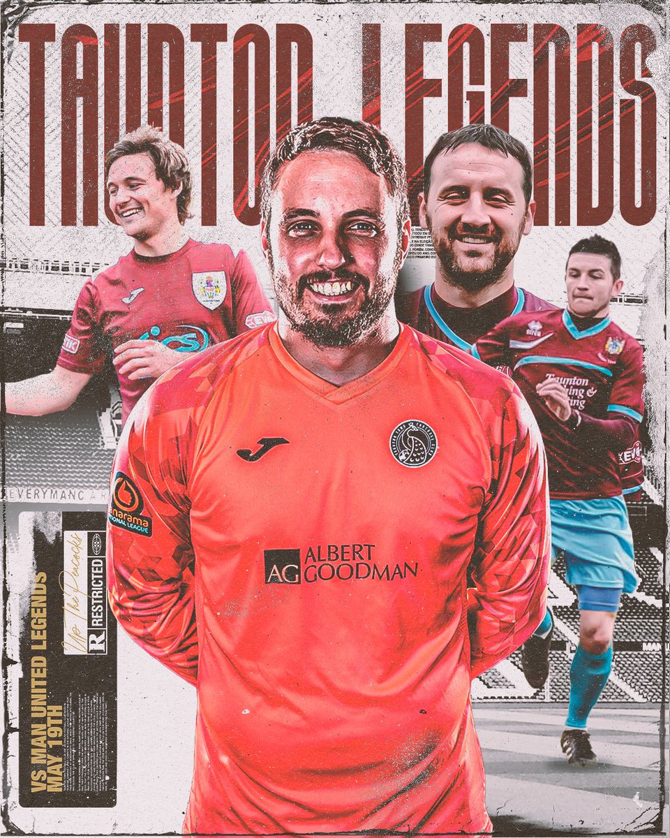 Taunton Legends are thrilled to unveil their squad for the highly anticipated match against Manchester United Legends.

Read More ▶️ ttfc.uk/Taunton-Legend…

Buy Tickets Here 🎟▶️ ttfc.uk/legends

#UpThePeacocks 🦚