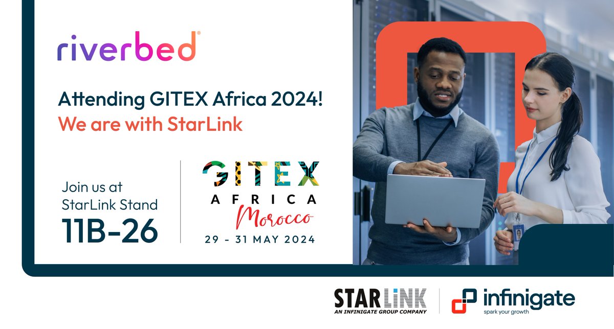 Cutting-edge innovations are uniting with us to advance #Africa's cybersecurity environment. Drop by the #StarLink booth to connect with the @riverbed team, as we are dedicated to nurturing Africa's technological progress. lnkd.in/dcuBQNGW