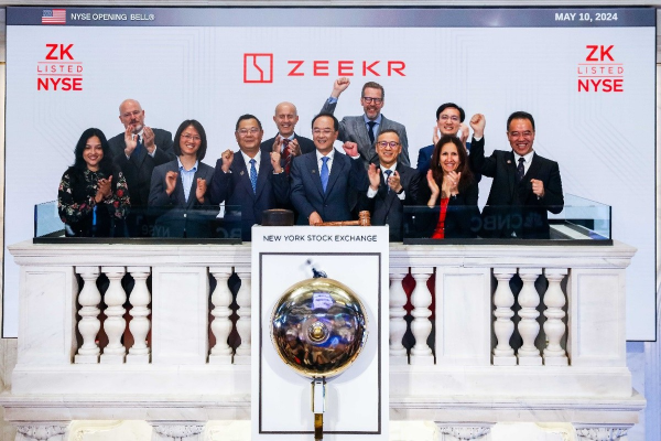 Chinese EV maker Zeekr's shares soared 34.6% after its debut on the New York Stock Exchange, reflecting investors' confidence in the carmaker. Establish in 2021, the automaker took just 37 months to get listed on the NYSE, the fastest of any NEV maker in history. @ZEEKRGlobal