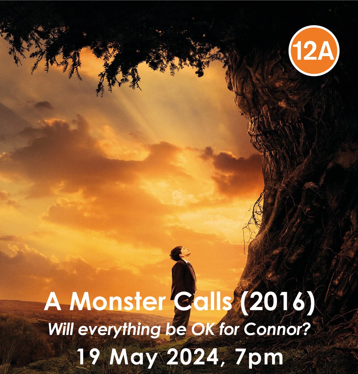 Coming up this Sun 19 May at @highburytheatre in Sutton Coldfield check out J A Bayona’s emotional adaptation of children’s story A Monster Calls (2016) starring Liam Neeson, Sigourney Weaver, Felicity Jones &Lewis MacDougall highburytheatre.co.uk/event/hc-a-mon…