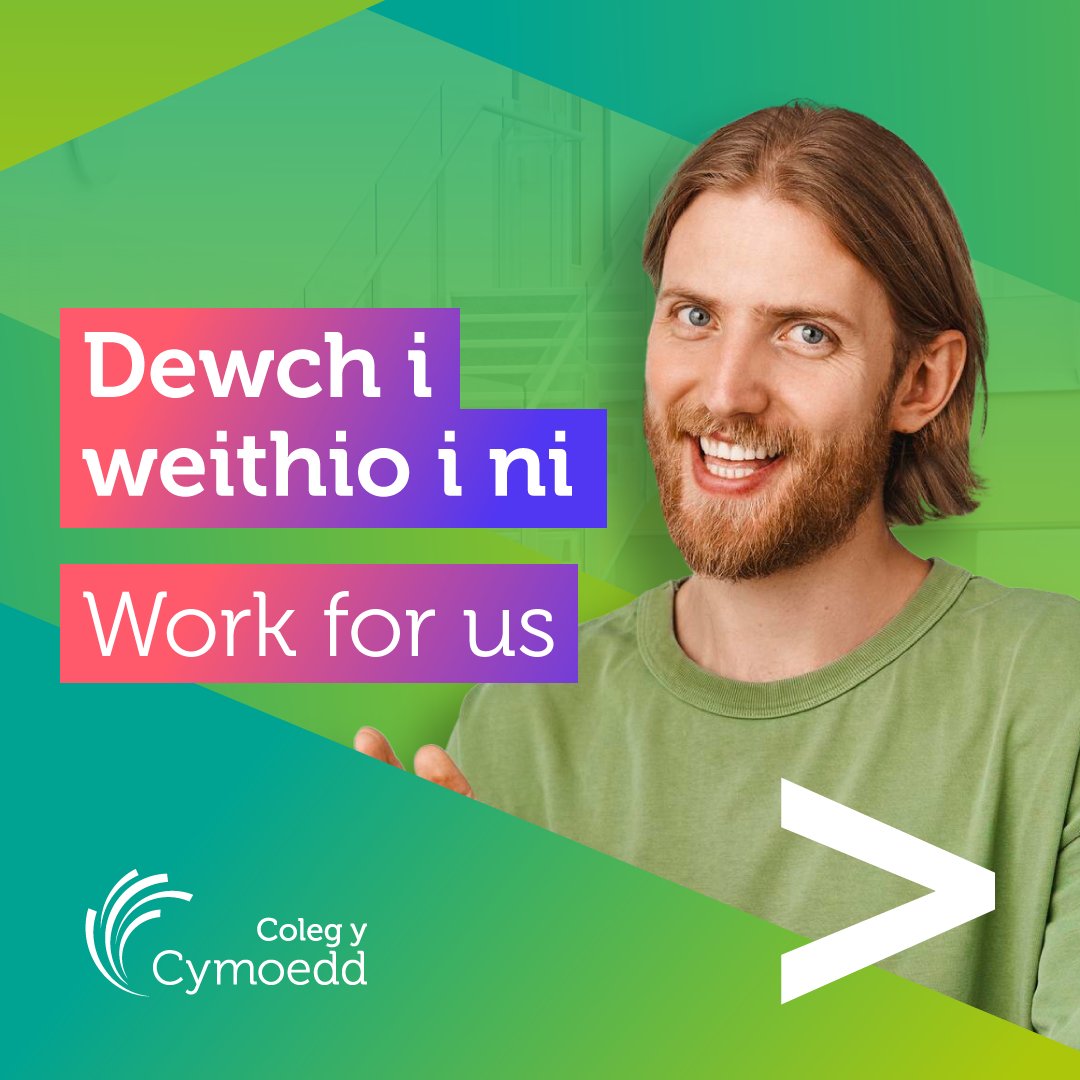 Join us at Coleg y Cymoedd, where our inclusive culture, investment in staff, and top awards make us the top choice for a rewarding career in education. 👏 👉 To find out more about our current vacancies and how to apply, visit our website: cymoedd.ac.uk/en/jobs/