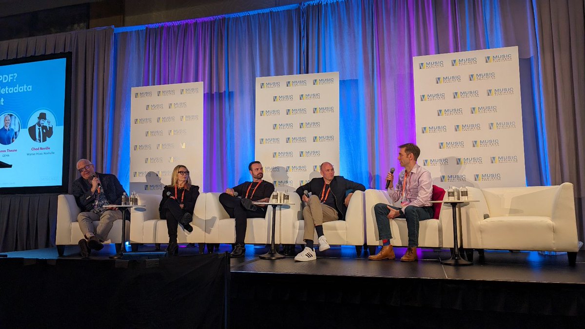 OrfiumMusic's tweet image. Fascinating discussion on #musicmetadata at &quot;Lights, Camera, PDF?&quot; panel yesterday @musicbizassoc! Unpacking challenges &amp;amp; solutions for smoother music info flow in AV content.  #AVcontent #metadatamanagement #musicbiz2024