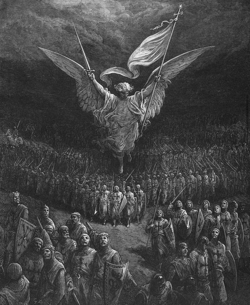 The Road to Jerusalem (Illustration from “Bibliotheque des Croisades” by J-F. Michaud), 1877 / Romanticism / Gustave Doré (French, 1832–1883).