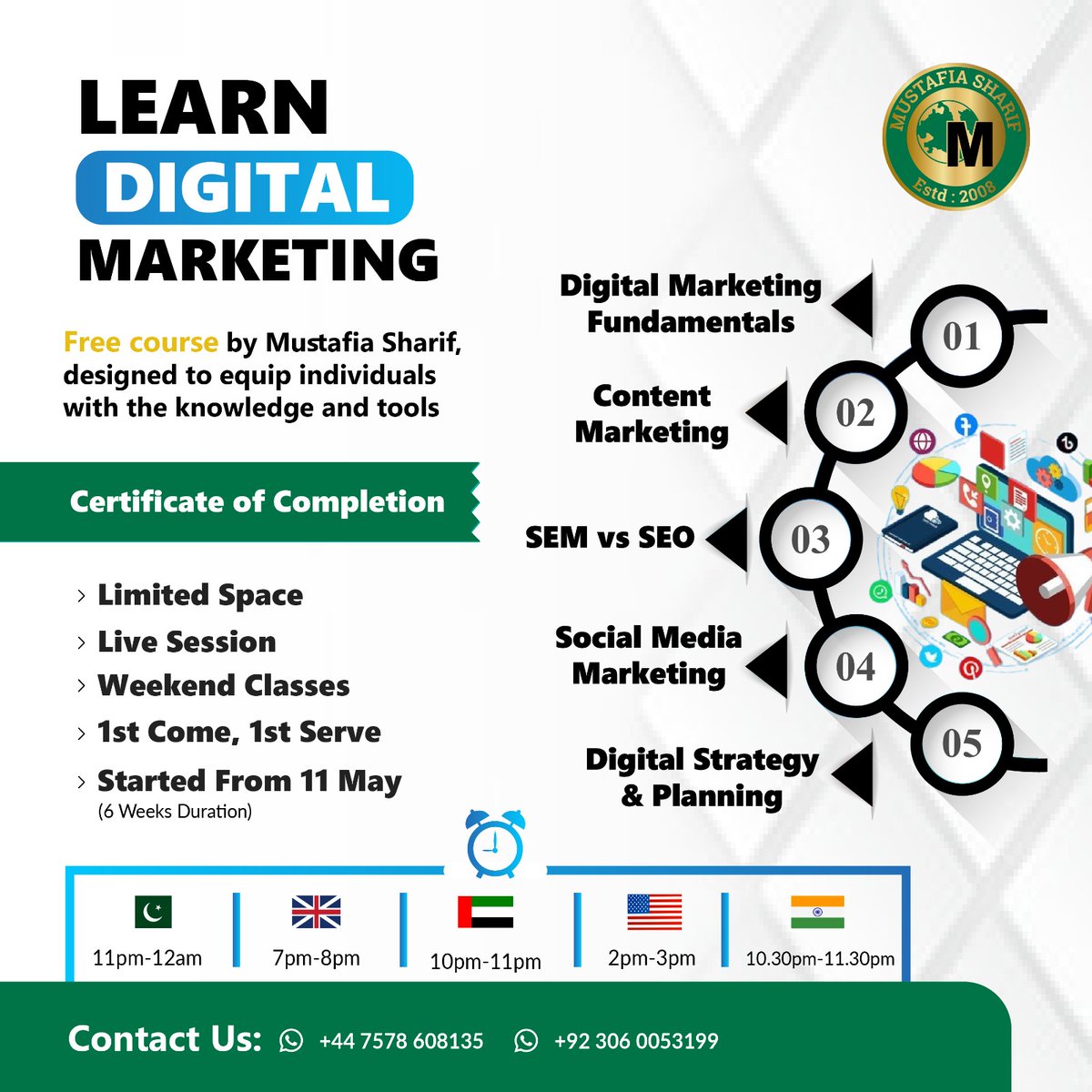 Don't forget! Stay tuned! Week 2 of our digital marketing course is underway! Let's dive deeper into the world of online marketing! #freecourses #OnlineLearning #YouthEmpowerment #BeginnerCourse #onlinecourses #digitalskillstraining #WeekendClasses #CertificateProgram