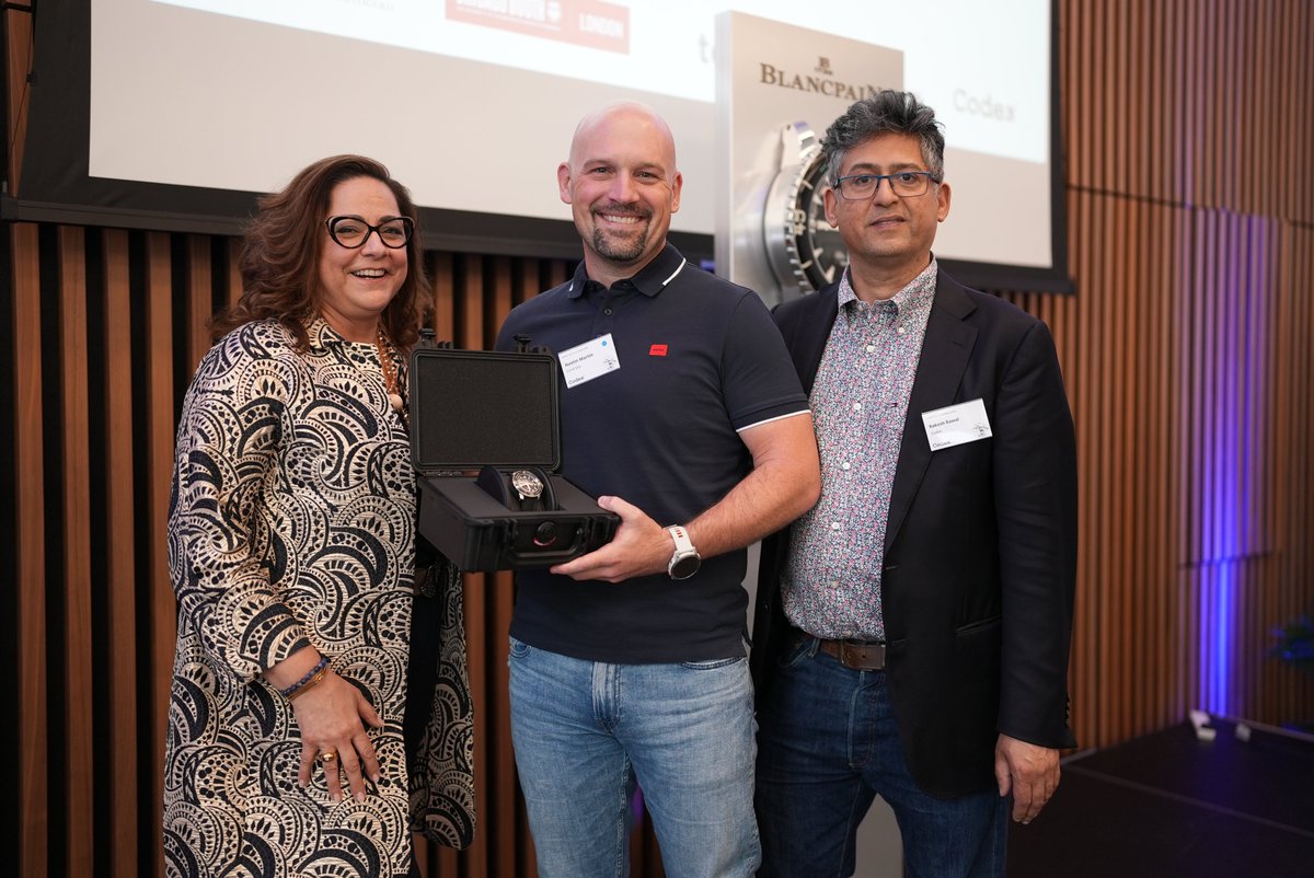 codexworld's tweet image. Congratulations to Austin Martin COO @CoralVitaReefs for winning Best Codex Talk at the World&apos;s Top 50 Innovators 2024 in London..!

@Blancpain1735 - Official Timekeeper

#T50 #CodexTalks #oceans #coralreefs #bluetech #Innovation #technology #future  
Winner @earthshotprize