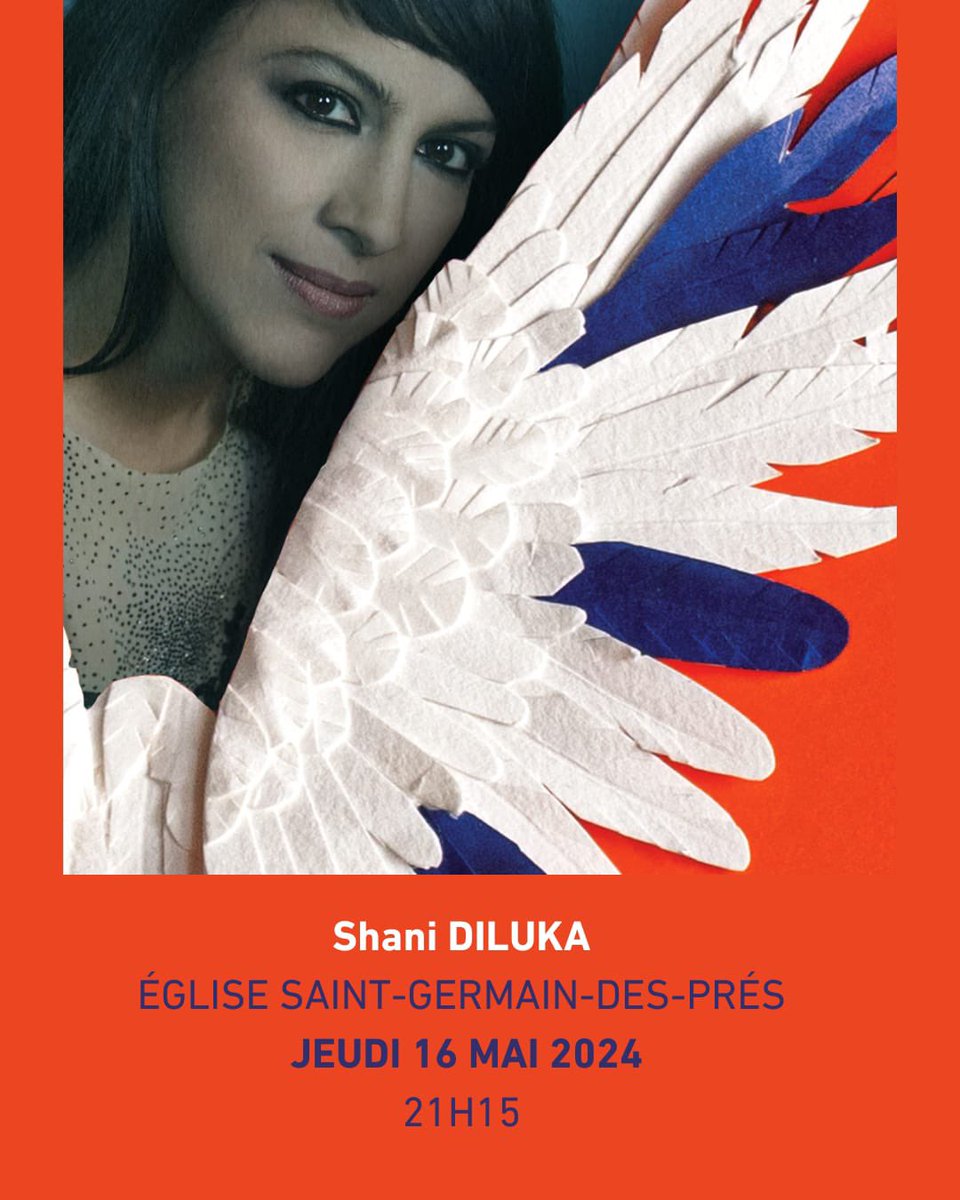 Jazz à Saint-Germain 🎶 (@jazzstgermain) on Twitter photo Pour continuer sur cette lancée 🚀, pour ce quatrième jour, nous serons à l'église Saint-Germain-des-Prés à 21h15 pour la prestation de <a href="/ShaniDiluka/">Shani Diluka</a> 🎹.
Lien billet :
festivaljazzsaintgermainparis.com/billetterie/ Pour continuer sur cette lancée 🚀, pour ce quatrième jour, nous serons à l'église Saint-Germain-des-Prés à 21h15 pour la prestation de <a href="/ShaniDiluka/">Shani Diluka</a> 🎹.
Lien billet :
festivaljazzsaintgermainparis.com/billetterie/