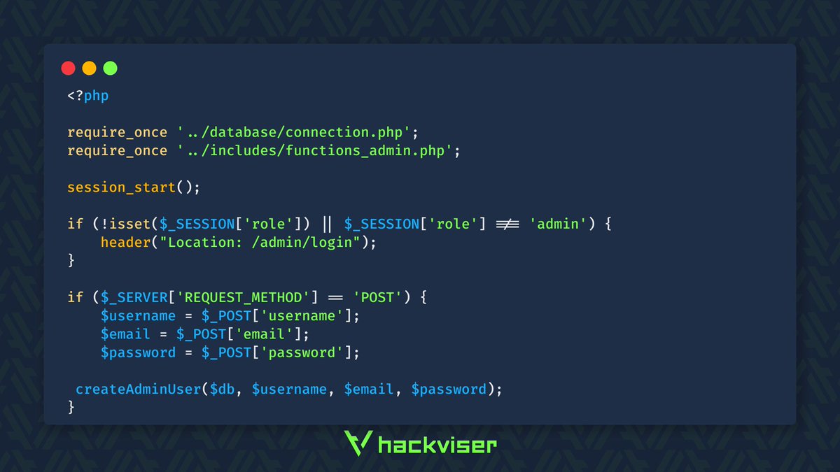 New challenge 🔥

Spot the vulnerability and explain it to win 1-month VIP membership on Hackviser! 🎉

#cybersecurity #cybersecuritytips #bugbounty