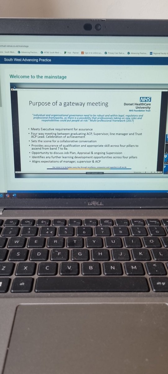 @DorsetHealth @rachelc_e and Emily Middleton sharing their journey on developing a gateway meeting for #AdvancedPractice and its celebration of achievement
#APNetworkingSW