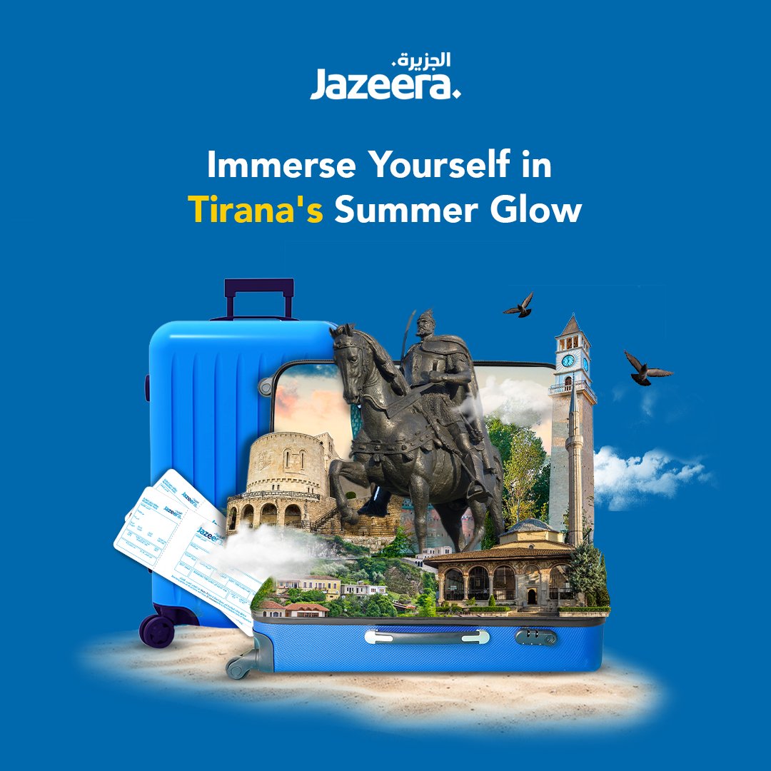 Book Your Tirana Summer Escape NOW! ☀️

Explore vibrant cafes, historic sites, and the beauty of Albania's capital this summer. Book now via web, WhatsApp, or app! ✈️