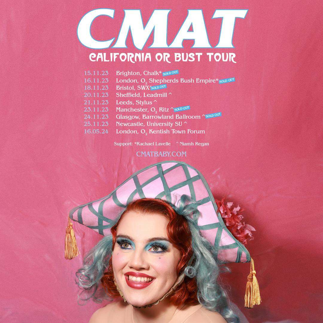 Can't wait to see @cmatbaby tonight on her 'California Or Bust' Tour 🙌 Support from @sarahcreanmusic. Doors at 7pm. Our usual security measures are in place - no bags bigger than A4 - please check our pinned tweet for details 🙏