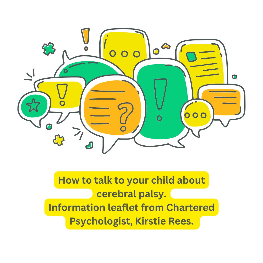 As it's #MentalHealthAwarenessWeek we wanted to highlight our information leaflet giving parents advice and guidance on how to talk to their child about #CerebralPalsy, written by our Chartered Psychologist, Dr Kirstie Rees. More: cerebralpalsyscotland.org.uk/talking-to-my-…