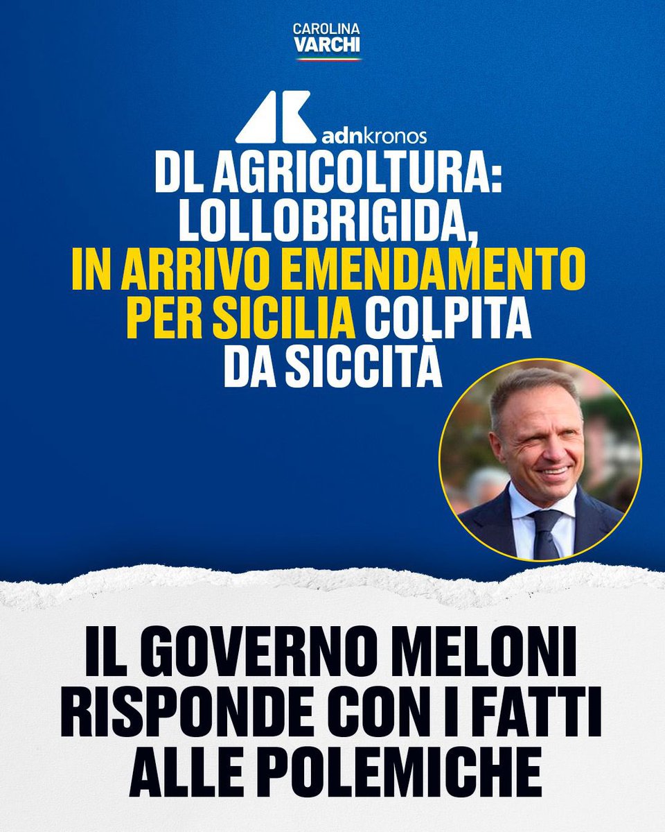 Rispondiamo con i fatti alle polemiche strumentali della sinistra. Grazie al ministro @FrancescoLollo1. L’annuncio dei nuovi interventi di mostra l’attenzione del Governo #Meloni per il sud.