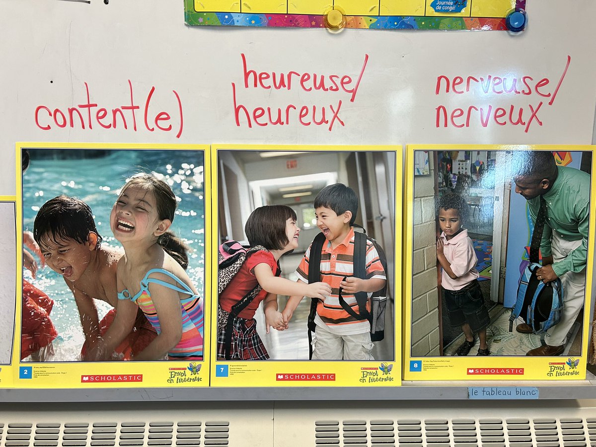 Emotional literacy has become an important focus in #Kindergarten this year… …because little people can have BIG feelings! Students don’t always have the words to name their feelings, such as anxious, nervous, or excited. It’s especially difficult for L2 learners who are