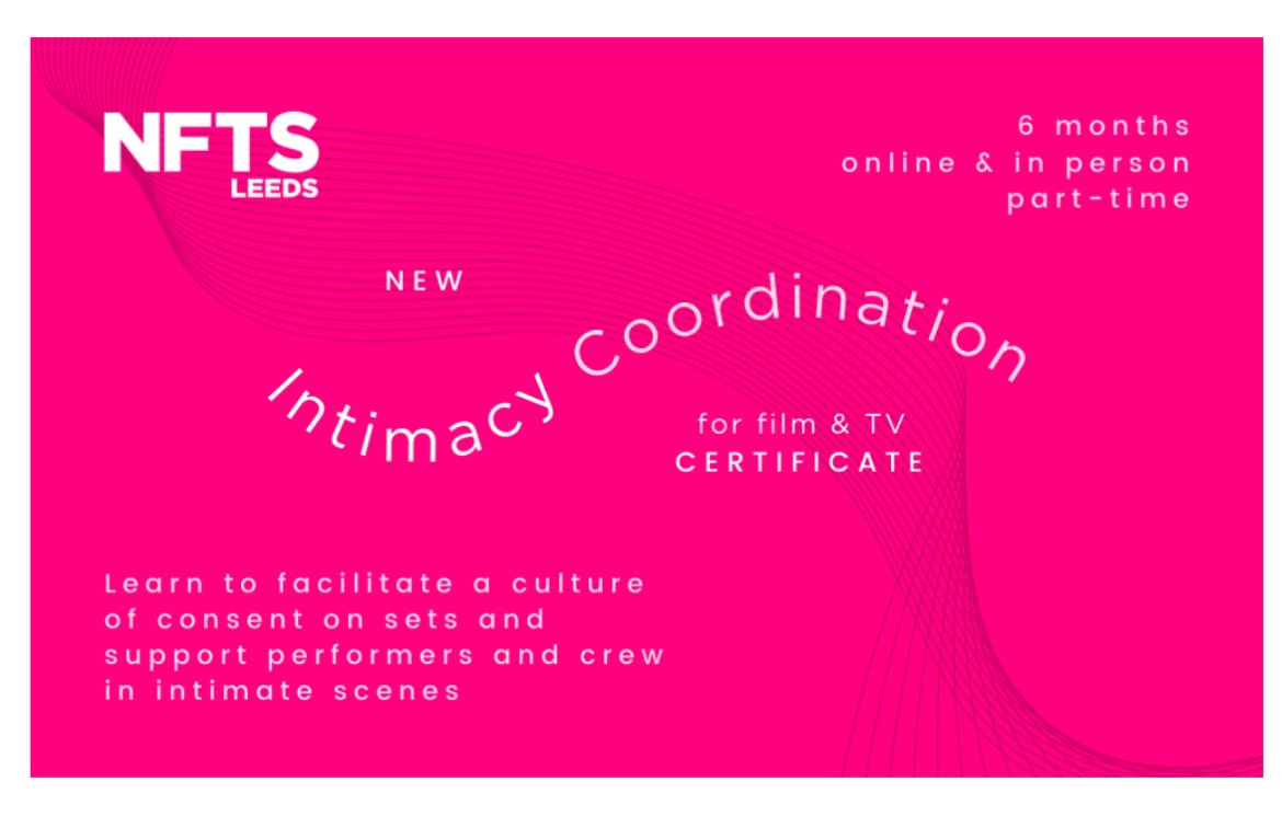 Absolutely thrilled to be part of the first cohort of the @NFTSFilmTV Intimacy Coordination for Film/ TV Certificate. I am truly excited for where this journey will lead. #IntimacyCoordinator #Film #TV #Creative