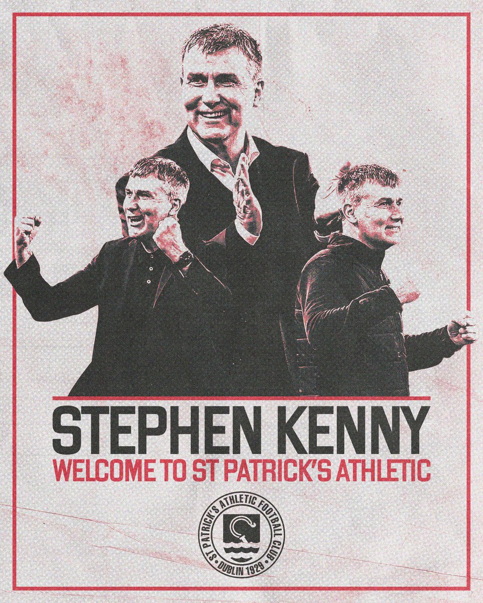 Stephen Kenny is the new manager of St Pats What an appointment, all the best to him He managed to get a new job before the FAI found his replacement, says a lot about the FAI…