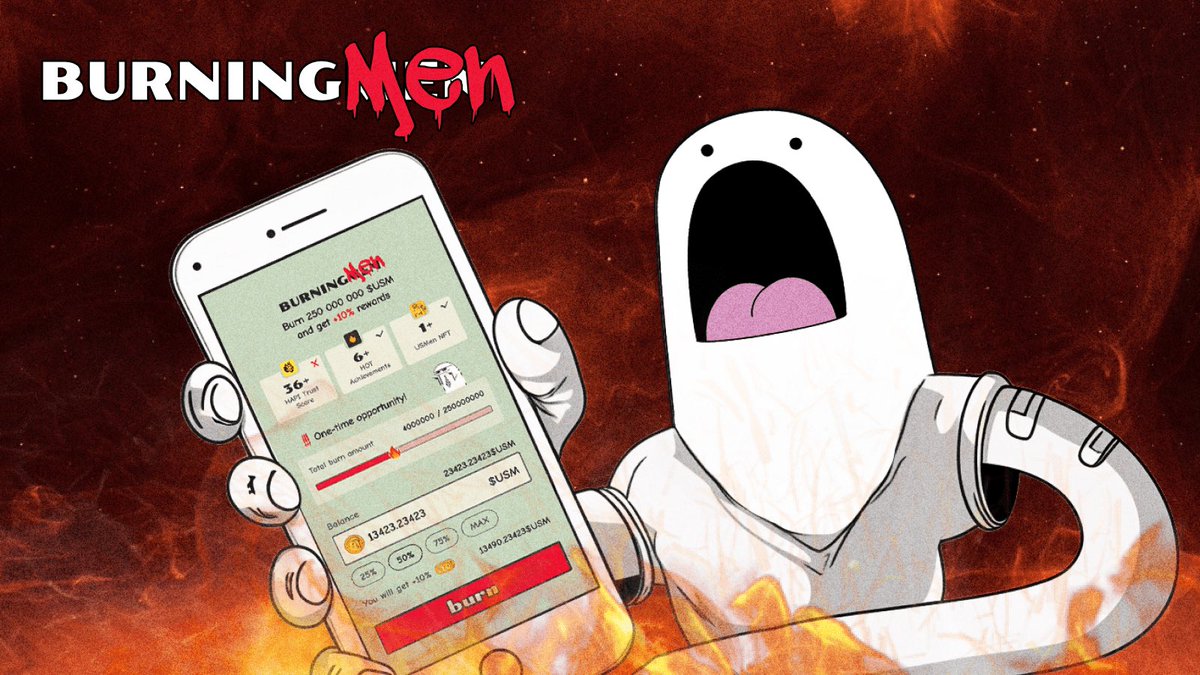 We’re excited to share a sneak peek of our upcoming #BurningMen feature! 🔥 Burn a certain amount and get it back plus a 10% bonus! 💰 💡Prepare for the launch—there’s only one chance to burn your tokens! Friendly reminder👇 ✅36+ HAPI Score ✅6+ HOT achievements ✅Own 1+