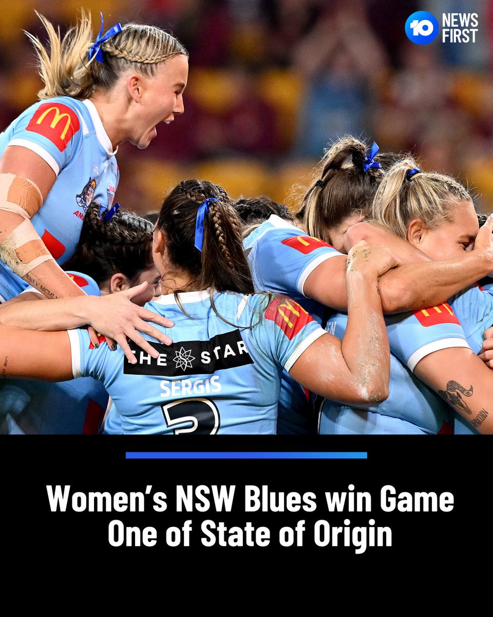 #Breaking: YOU BLUES! The Women’s @NSWBlues have beaten the @QLDMaroons 22-12 in Game One of the State of Origin series. This is the first year that the women’s Origin has been extended to a three-match series, with Game One selling a historic 20,000 tickets at Suncorp Stadium
