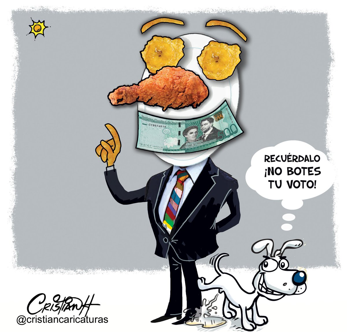 Mi caricatura del jueves 16 mayo 2024 en el periódico @ElDia_do

.

.

.

.

#QuinientosYUnPicapollo #NoVendasTuVoto #CompradeCedula #EleccionesRD2024 #realengoycristian #criscaricaturas