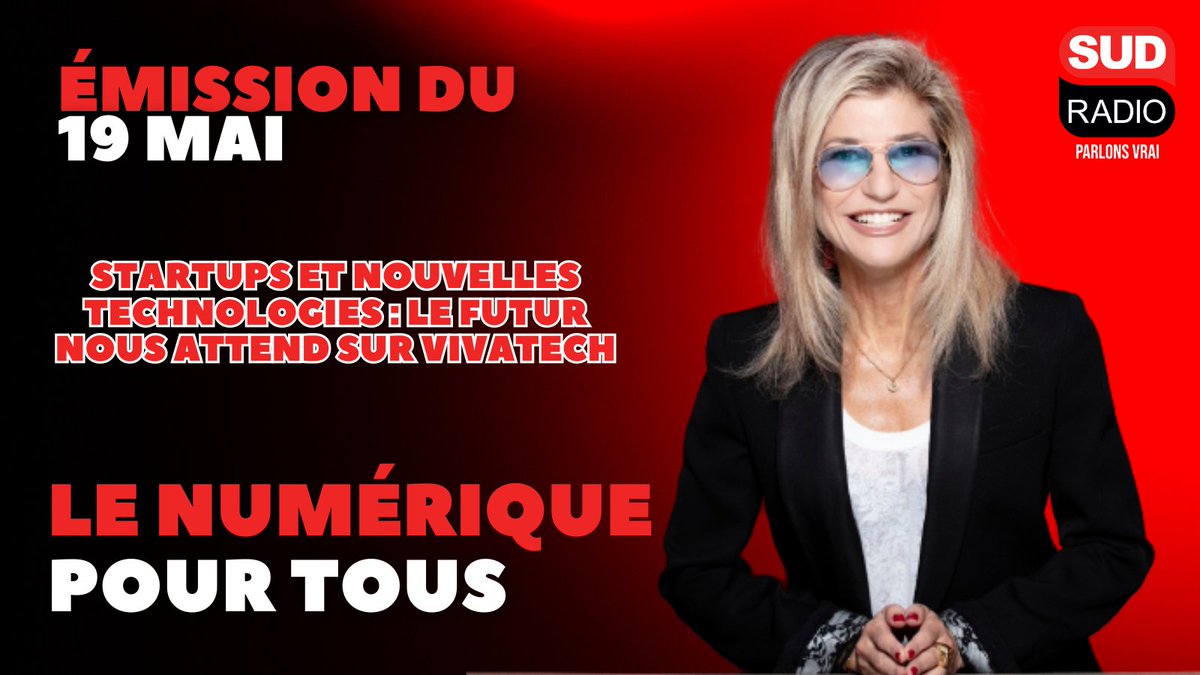 🔴 Vous avez manqué Le Numérique pour tous ? Avec
<a href="/VanessaPerez_VP/">Vanessa Perez</a> et ses invités <a href="/b2zet/">François Bitouzet</a>, directeur général de <a href="/VivaTech/">VivaTech</a> et <a href="/midy_paul/">Paul Midy</a>, député de la majorité présidentielle

📲 Retrouvez l'émission sur sudradio.fr/programme/le-n…