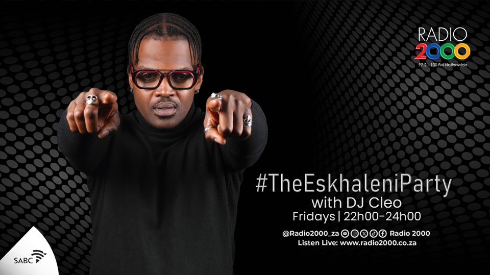 Join us in welcoming the newest voice making waves on SABC Radio, @djcleo1. Catch him on #TheEskhaleniParty, Fridays from 20h00 to 24h00 on @Radio2000_ZA.